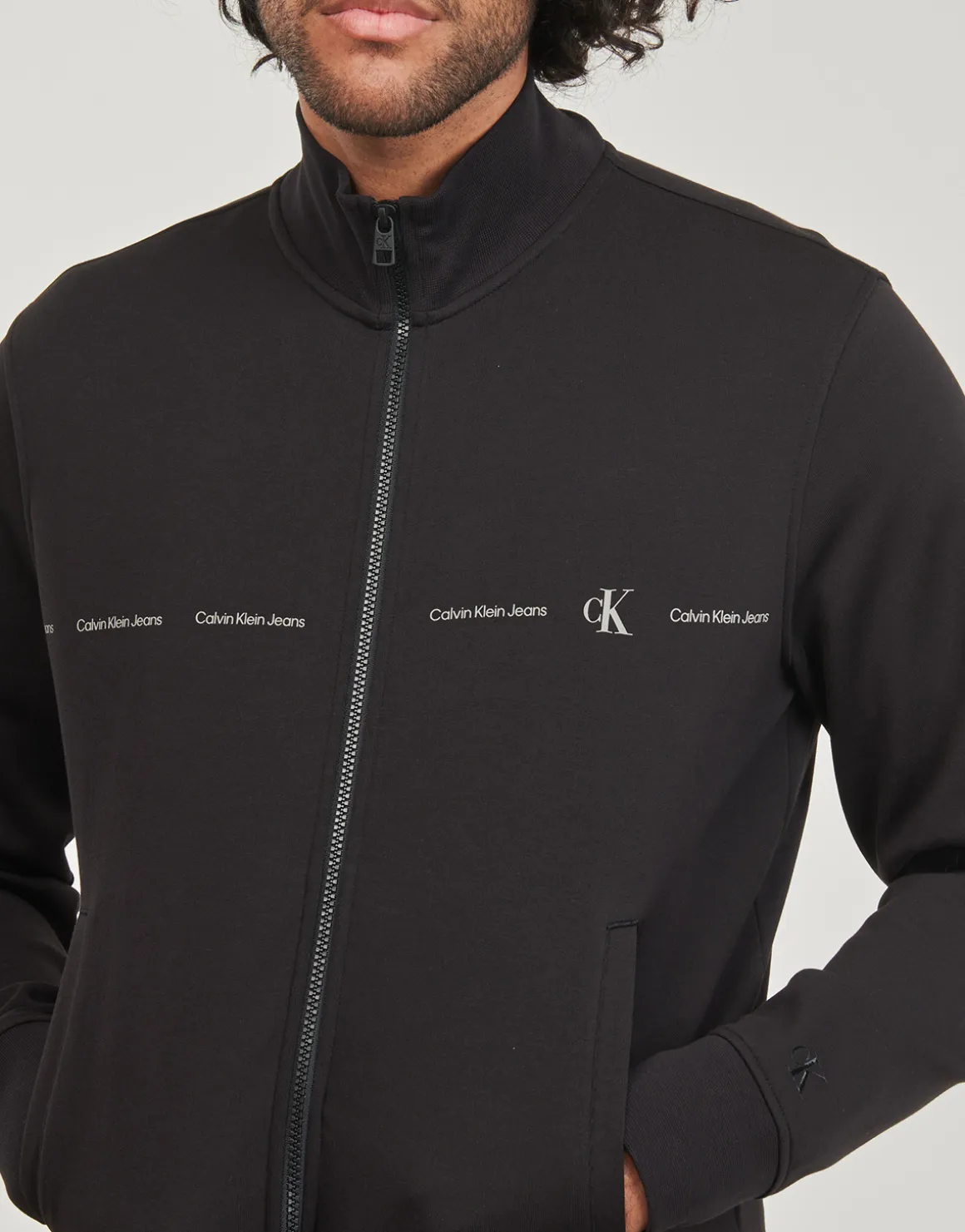 Calvin Klein Jeans - LOGO REPEAT ZIP THROUGH