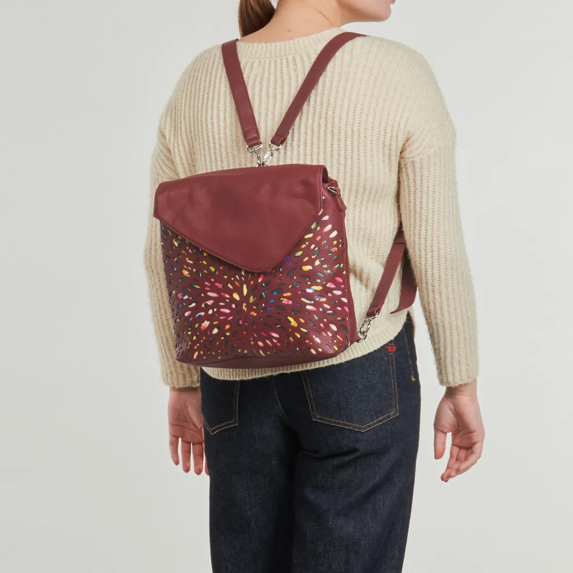 Desigual - BACK BLACKWELL JERSEY GRANATE