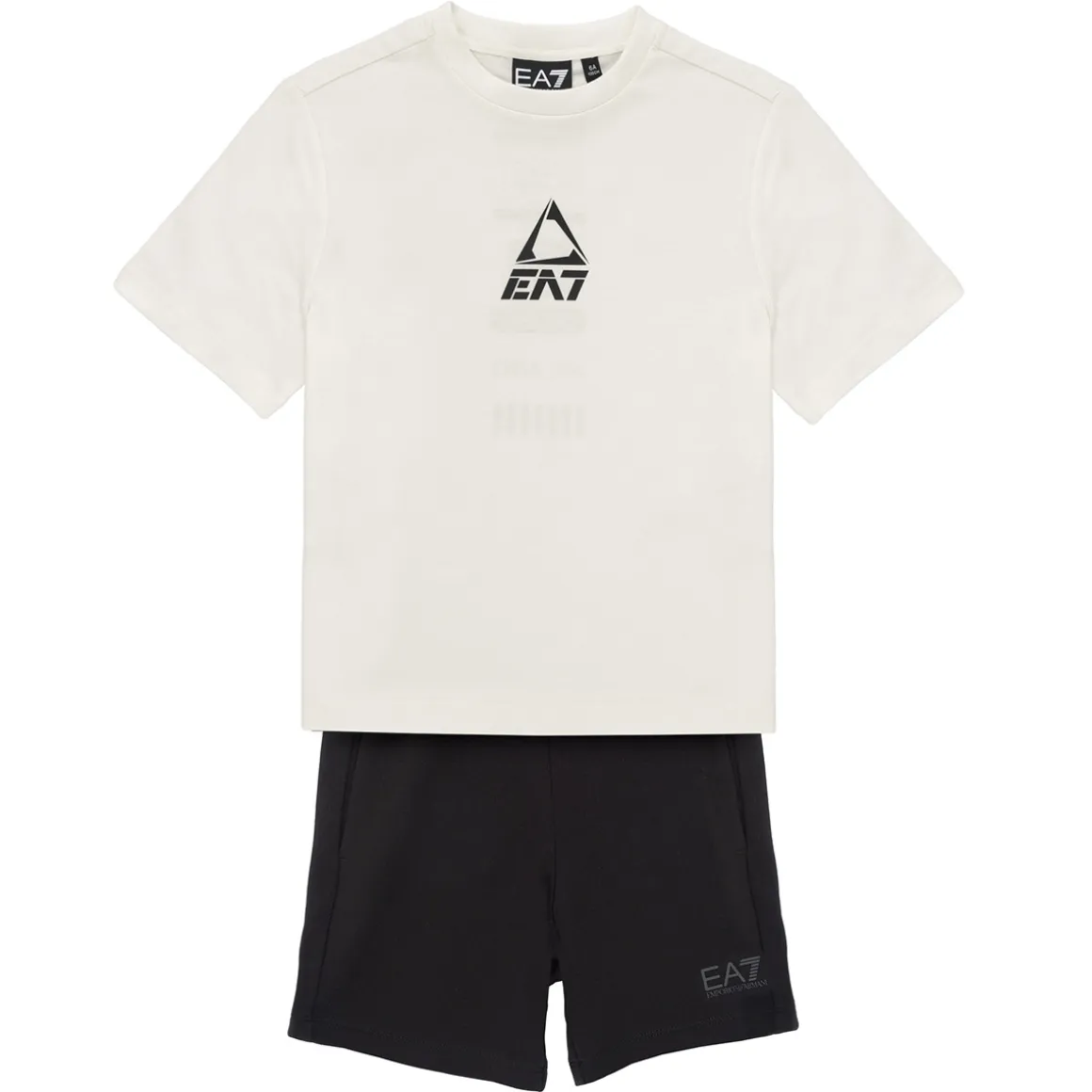 Emporio Armani EA7 - TRAIN LOGO SERIES BOY KIT TEE-SHORTS FREE
