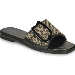 Exé Shoes - 556-ORO-RAFFIA-BLACK