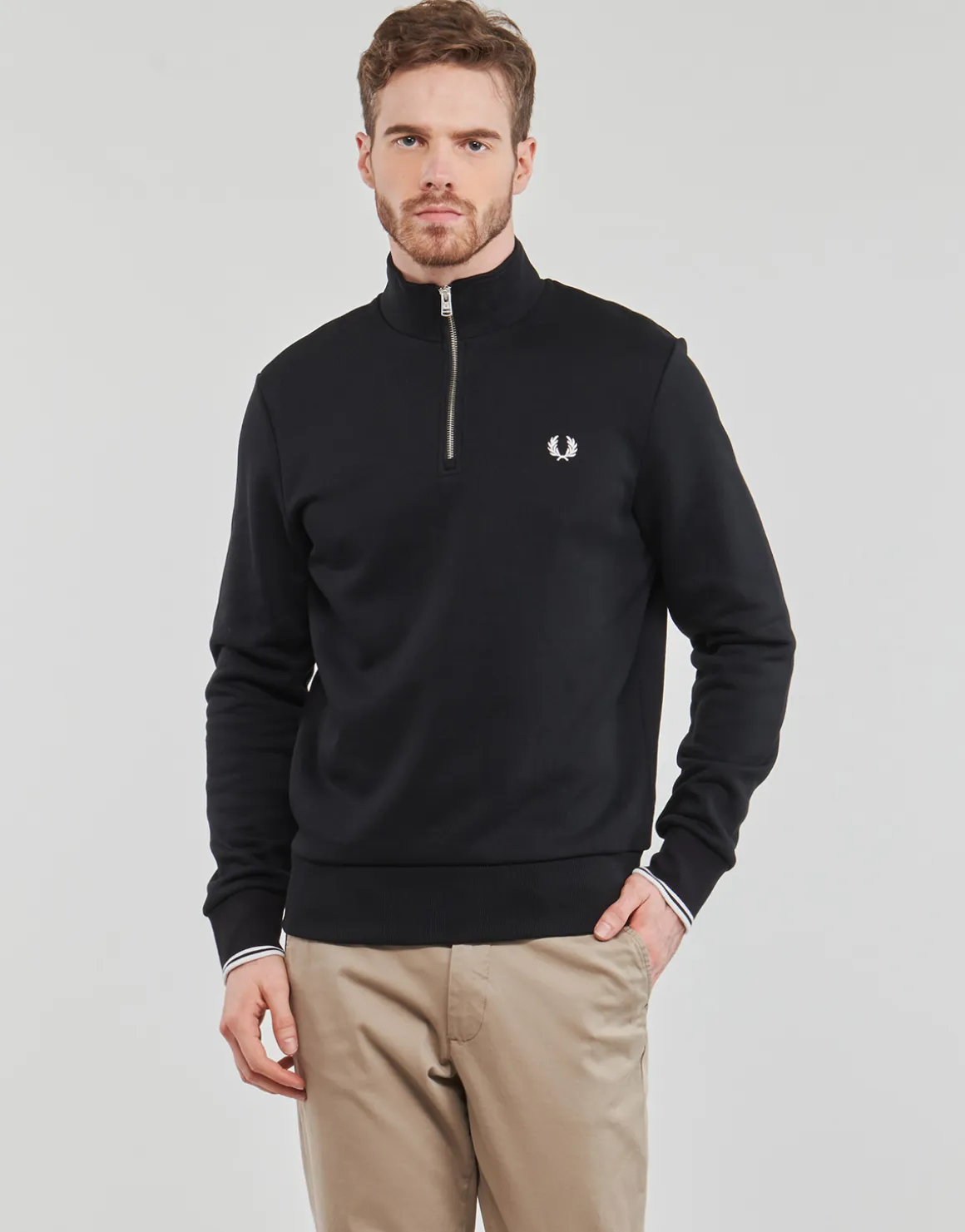 Fred Perry - HALF ZIP SWEATSHIRT