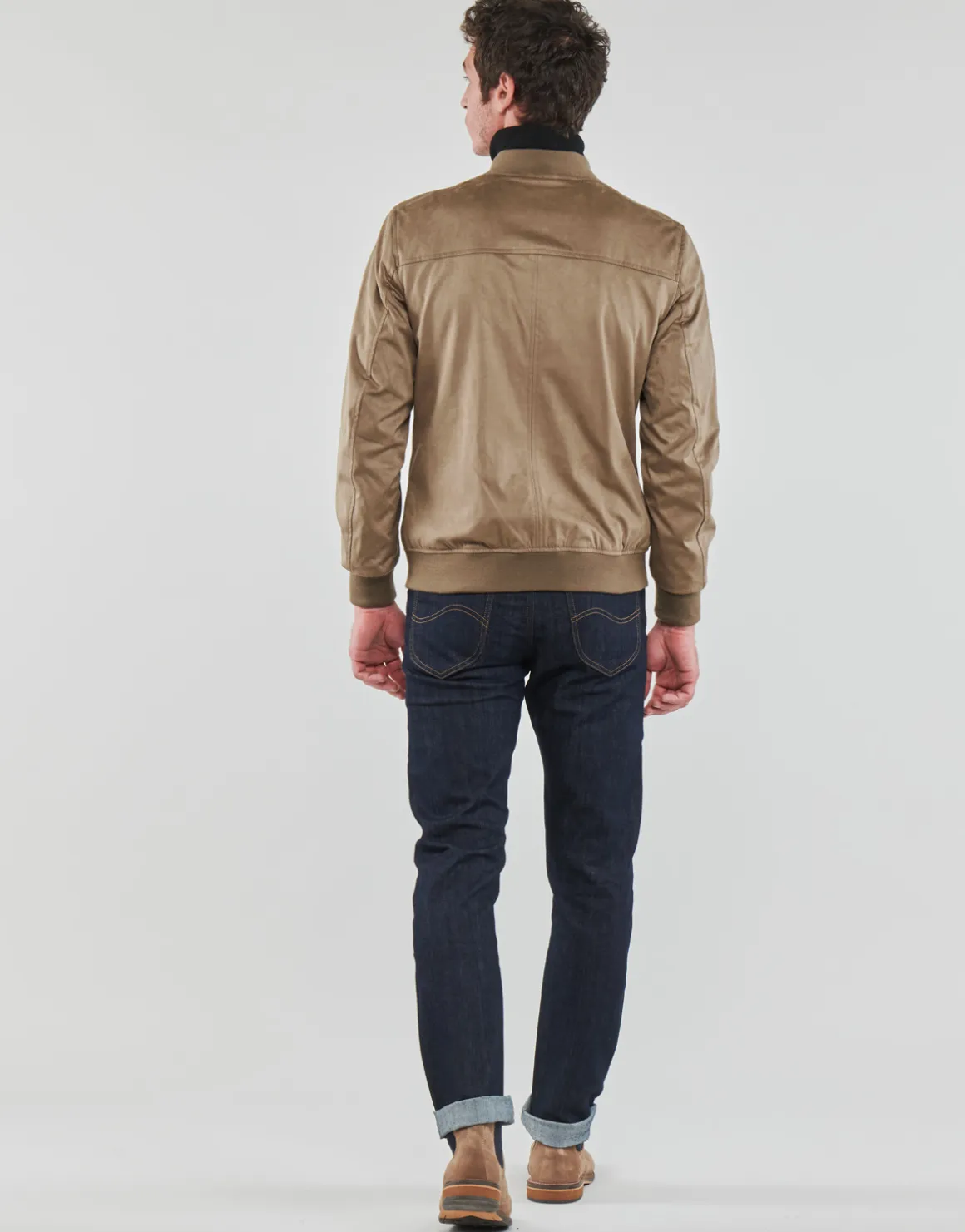 Guess - FAUX SUEDE HOODED BOMBER