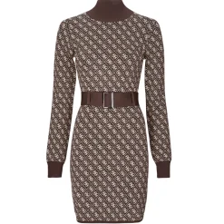 Guess - LISE 4G LS BELTED DRESS SWTR