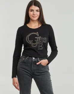 Guess - LS RN GUESS STUDDED LOGO TEE