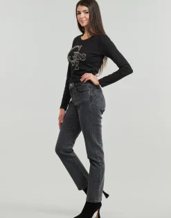 Guess - LS RN GUESS STUDDED LOGO TEE