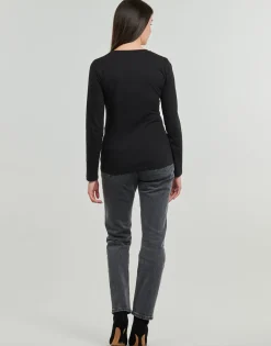 Guess - LS RN GUESS STUDDED LOGO TEE
