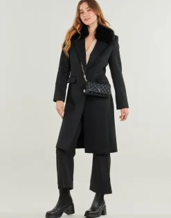 Guess - NANCY FIT COAT FAUX FUR COLLAR