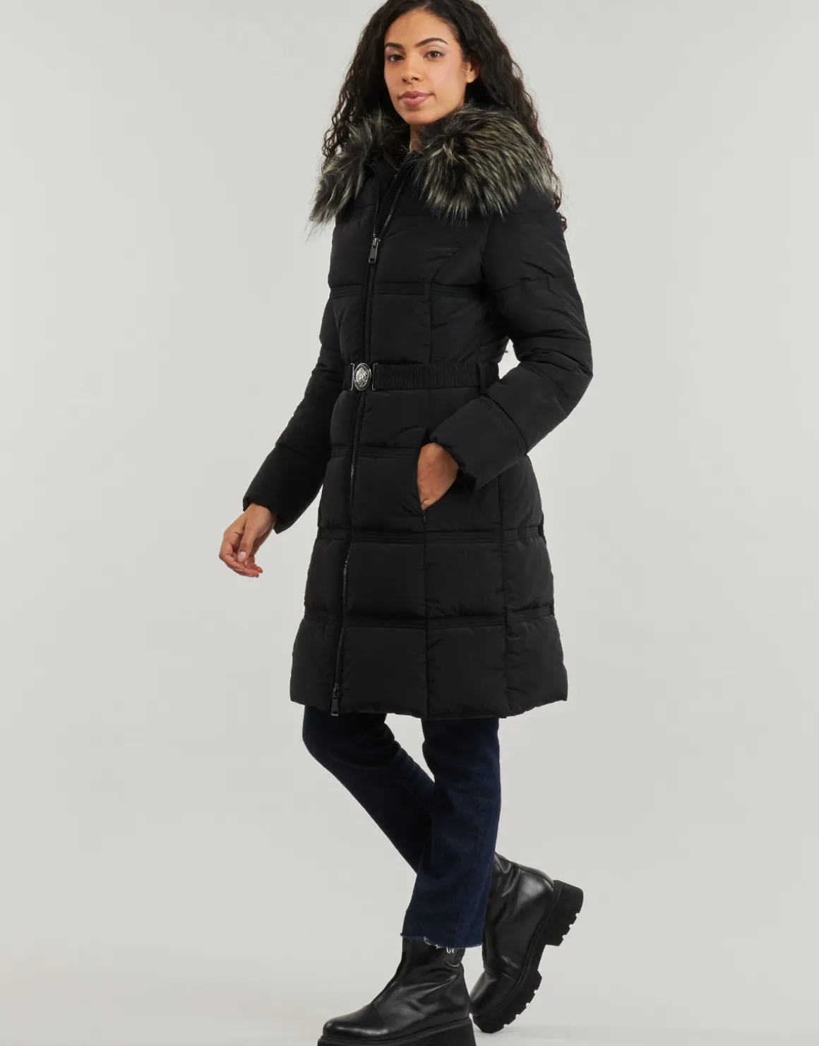 Guess - NEW MARISOL LONG BELTED JACKET