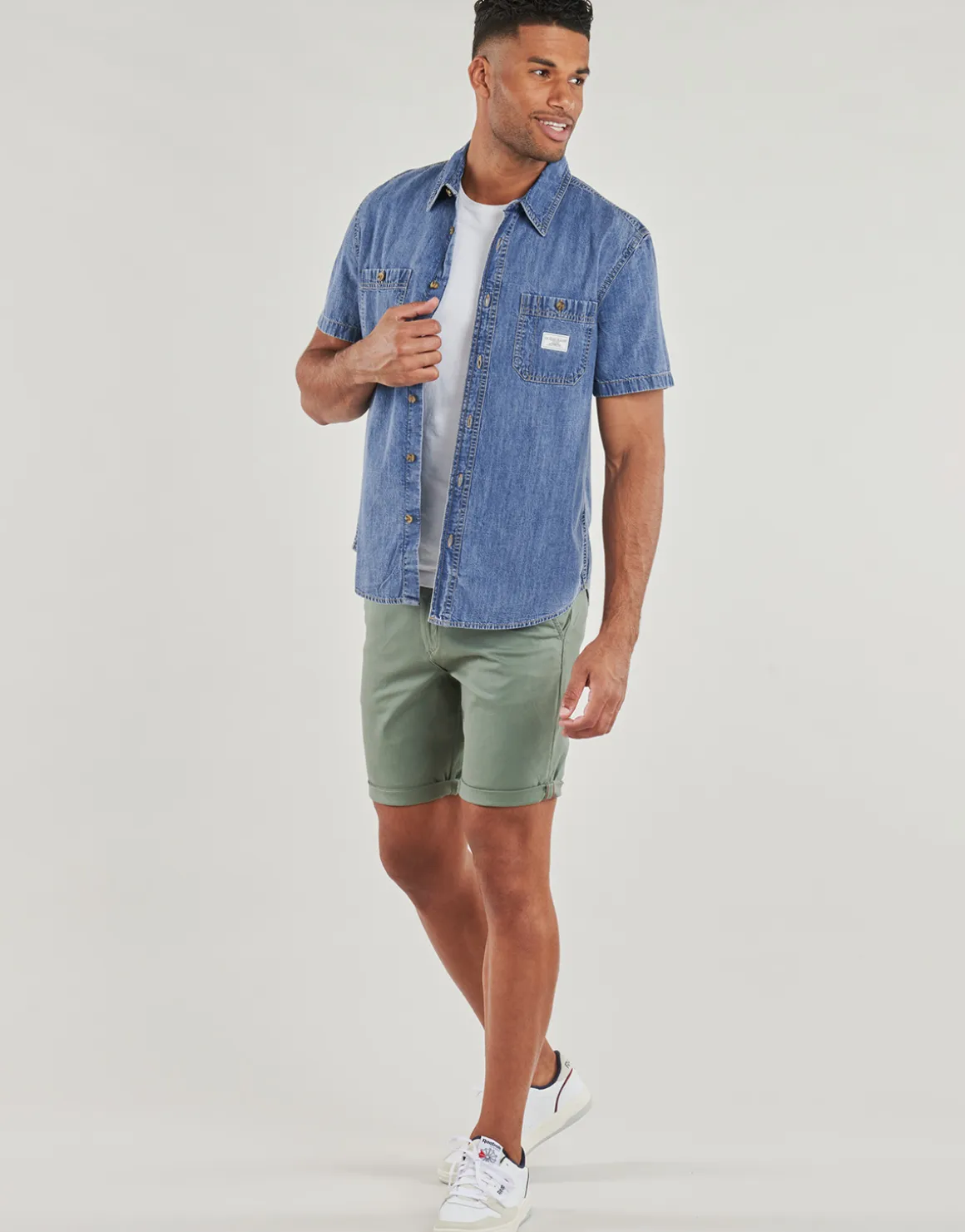 Guess - REGULAR SS DENIM SHIRT