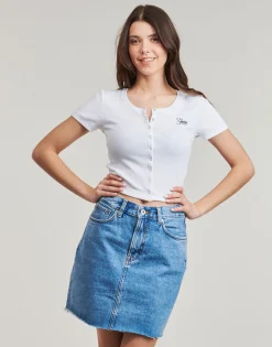Guess - SL CN SNAP EMBRO SLIM TOP