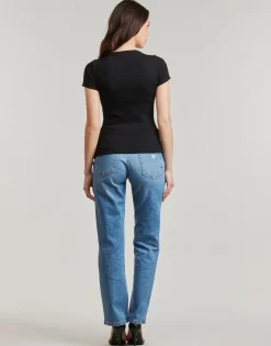 Guess - SS CN SNAP EMBRO SLIM TOP