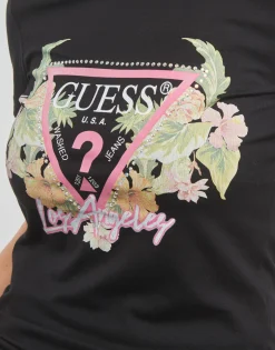 Guess - SS CN TRIANGLE FLOWERS TEE