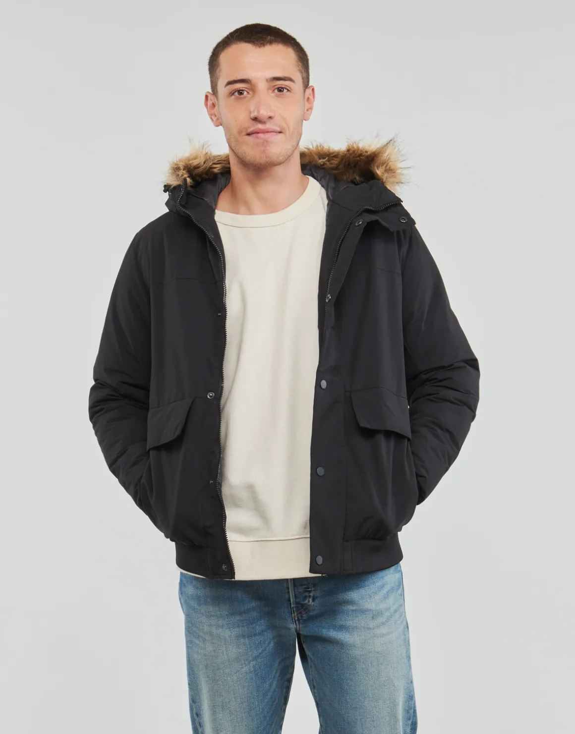 Jack & Jones - JJCHAMP BOMBER JACKET FUR