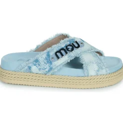 Mou - CRISS-CROSS ROPE SANDAL PAINTE