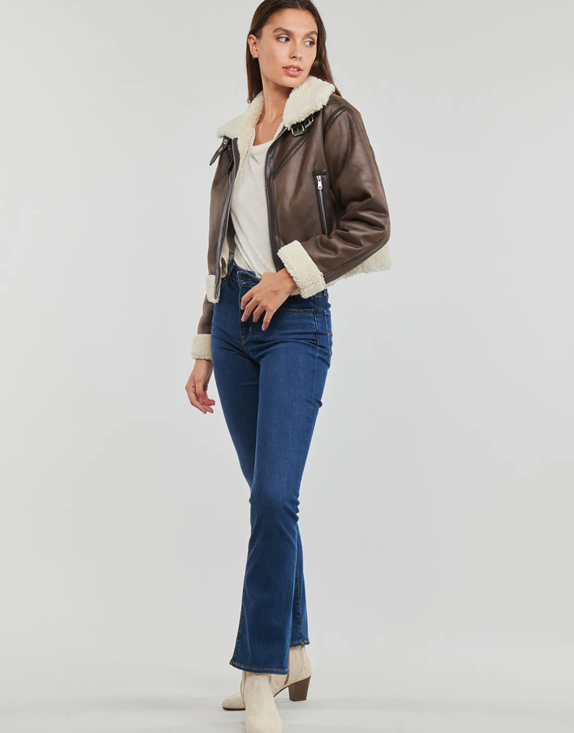 Only - ONLBETTY FAUX SUEDE BONDED AVIATOR OTW