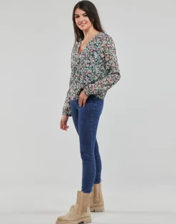 Only - ONLDANIELLE FR L/S V-NECK LUREX TOP PTM