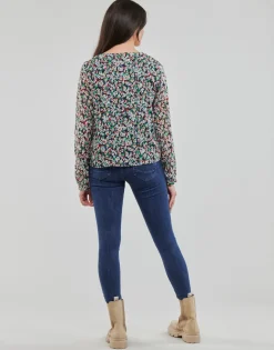 Only - ONLDANIELLE FR L/S V-NECK LUREX TOP PTM