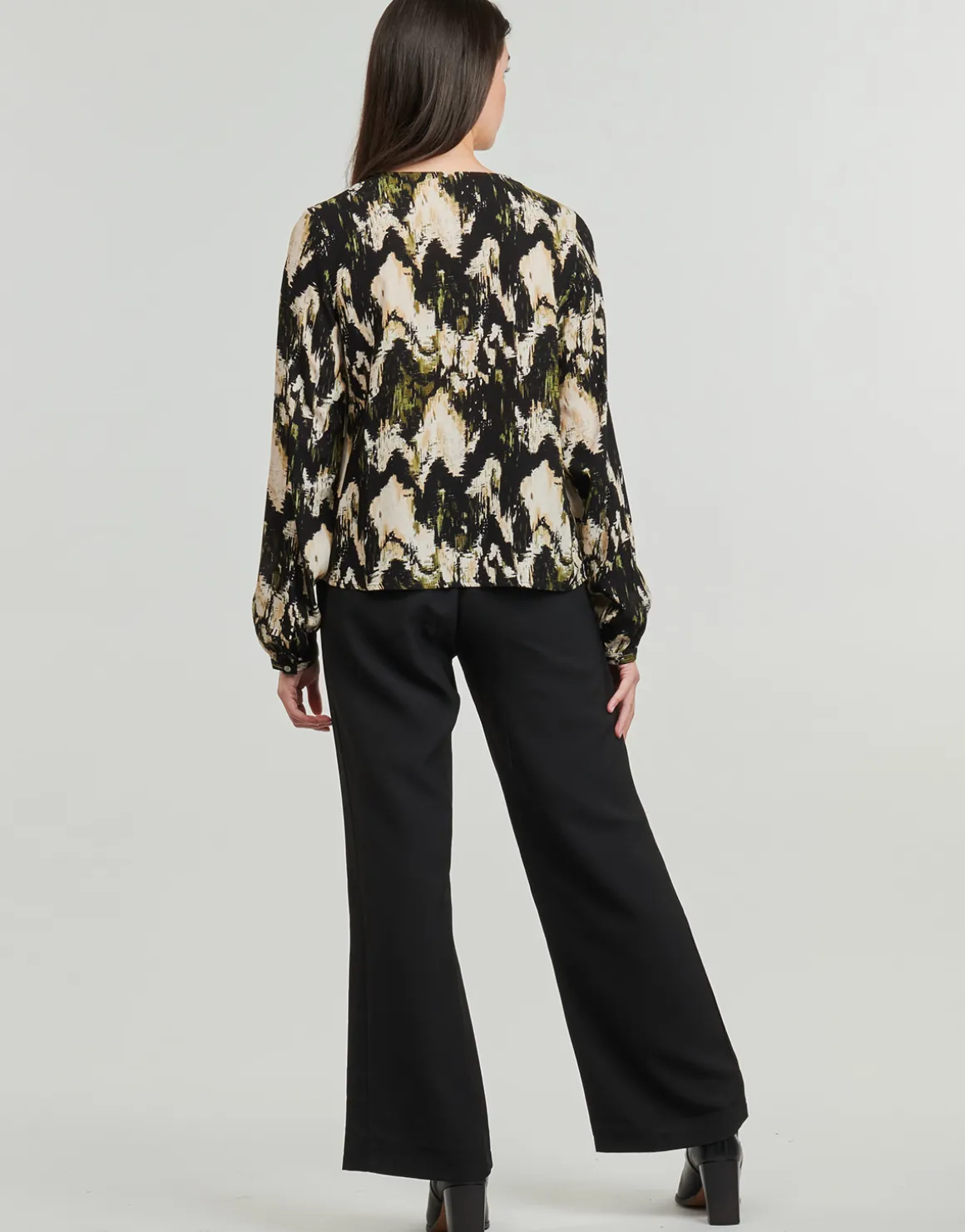 Only - ONLJESSIE FR L/S BUTTON TOP CS PTM