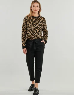 Only - ONLRITA LOOSE CHECK LYREX BELT PANT TLR