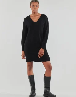 Pieces - PCJULIANA LS V-NECK KNIT DRESS NOOS BC