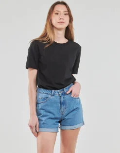 Pieces - PCRIA SS FOLD UP SOLID TEE
