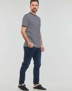 Selected - SLHANDY STRIPE SS O-NECK TEE W