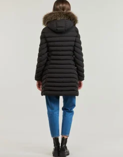 Superdry - FUJI HOODED MID FAUSSE FOURRURE