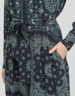 Tommy Hilfiger - BANDANA VIS MIDI SHIRT DRESS LS