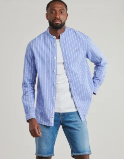 Tommy Jeans - TJM LINEN MIX BND STP SHRT EXT
