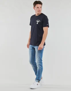 Tommy Jeans - TJM REG CURVED LETTERMAN TEE