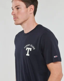 Tommy Jeans - TJM REG CURVED LETTERMAN TEE