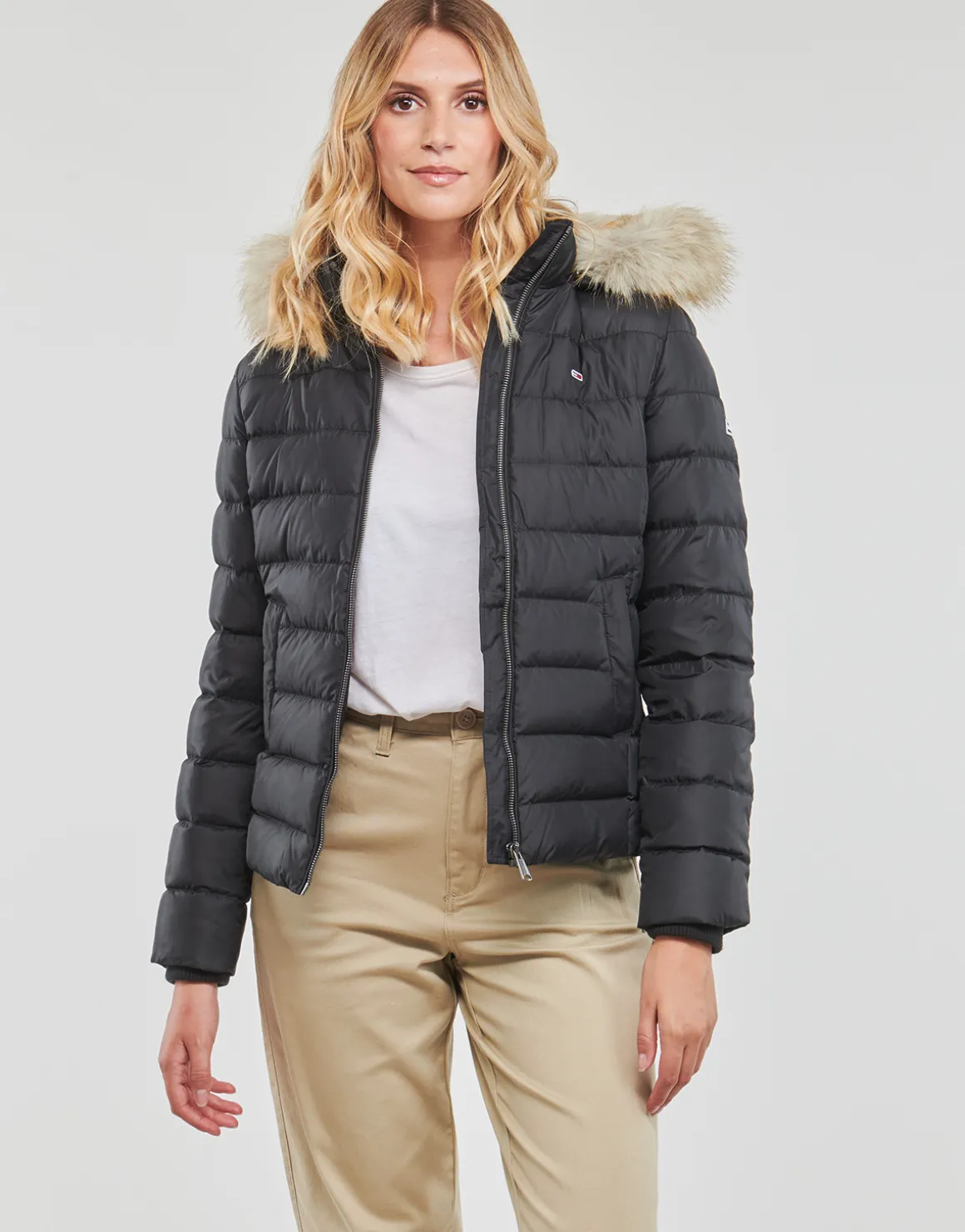Tommy Jeans - TJW BASIC HOODED DOWN JACKET