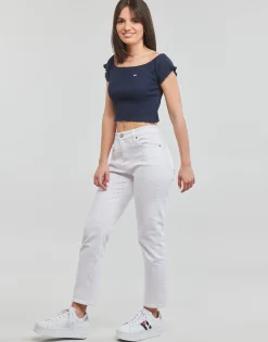 Tommy Jeans - TJW CROP RIB OFF SHOULDER TOP