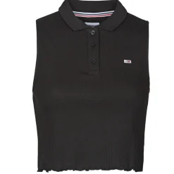 Tommy Jeans - TJW CROP SLEEVELESS RIB POLO