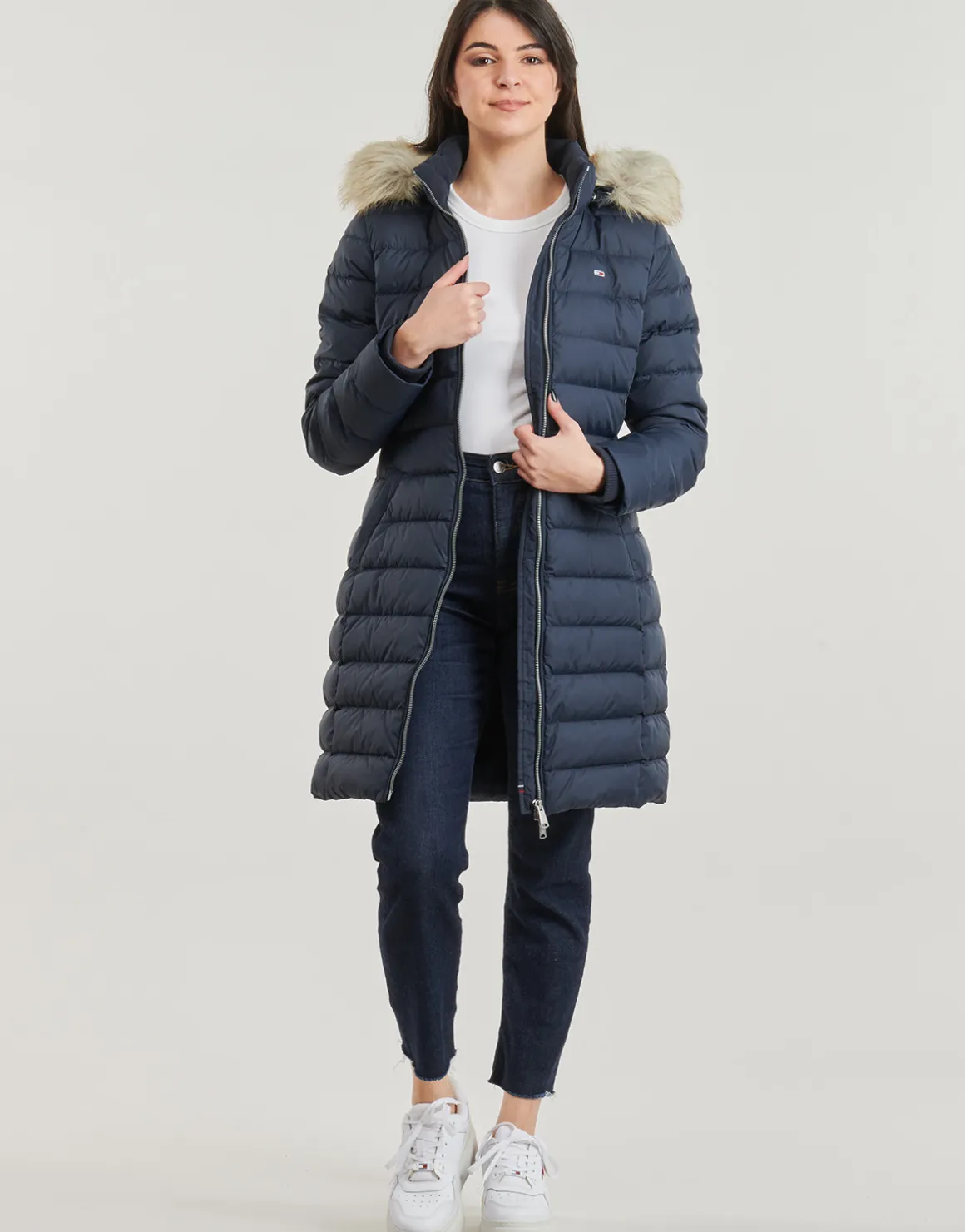Tommy Jeans - TJW ESSENTIAL HOODED DOWN COAT