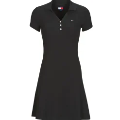 Tommy Jeans - TJW F&F RIB POLO DRESS EXT