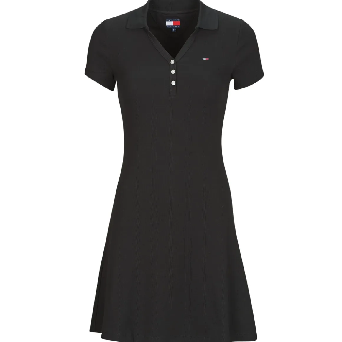 Tommy Jeans - TJW F&F RIB POLO DRESS EXT