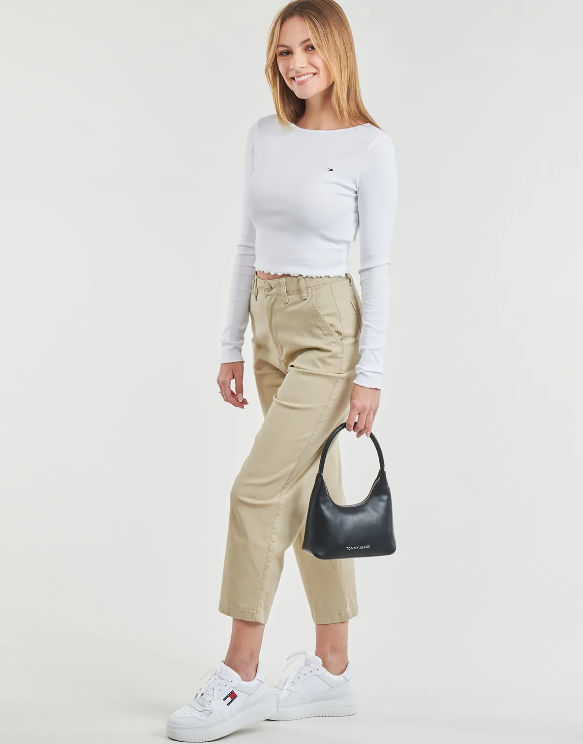 Tommy Jeans - TJW RUCHE RIB TOP LS