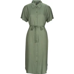 Vero Moda - VMBUMPY SS CALF SHIRT DRESS NOOS
