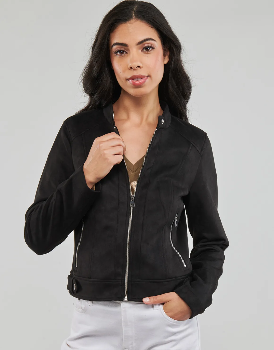 Vero Moda - VMJOSE MARI SHORT FAUX SUEDE JACKET BOOS